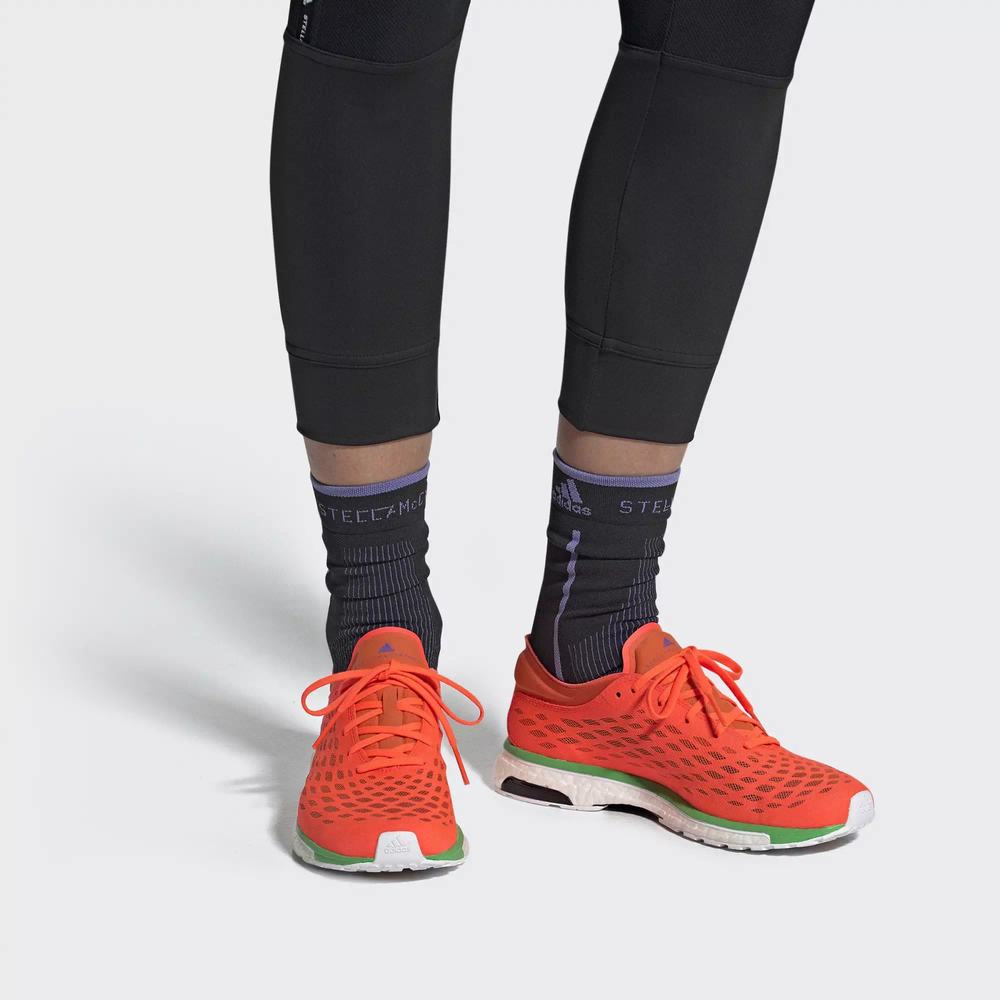 Adidas Adizero Adios Tenis Para Correr Naranjas Para Mujer (MX-15842)